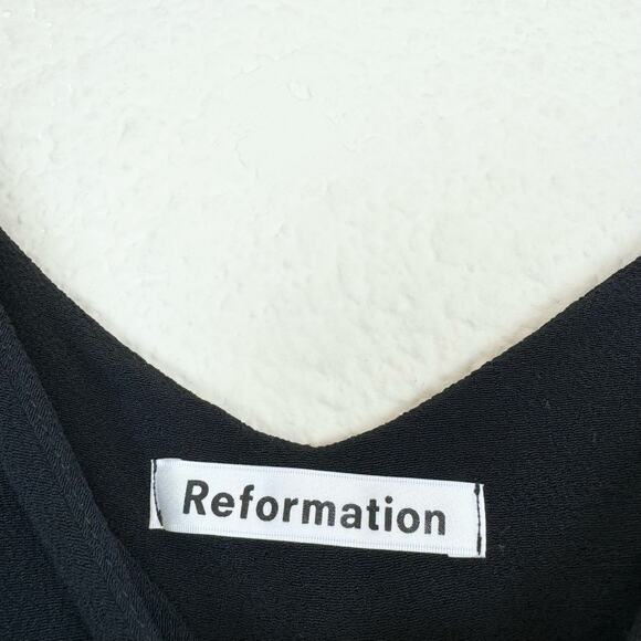 Reformation Milly Wide Leg Jumpsuit in Black - Picture 6 of 11